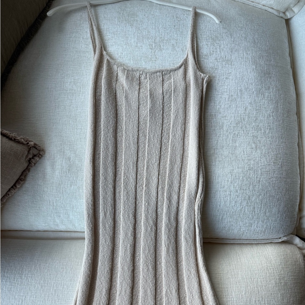 Free People Beige Mini Dress